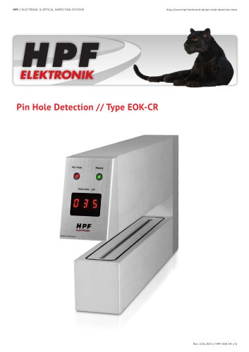 Pin Hole Detection // Type EOK-CR