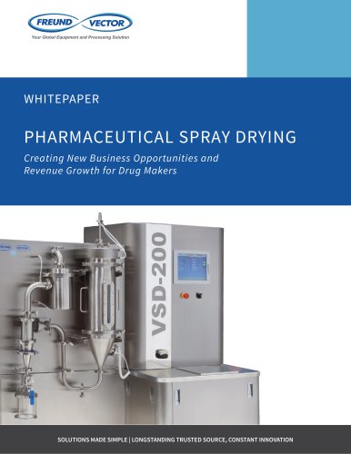 PHARMACEUTICAL SPRAY DRYING