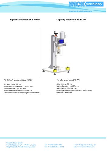 Capping machine EKS ROPP