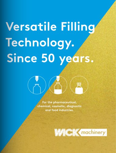 Versatile Filling Technology. Since 50 years