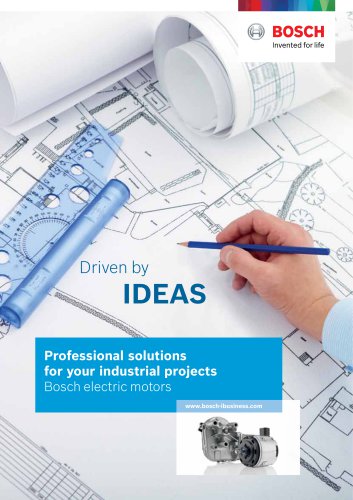 Professional solutions for your industrial projects Bosch electric motors