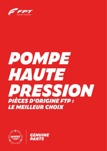 POMPE HAUTE PRESSION