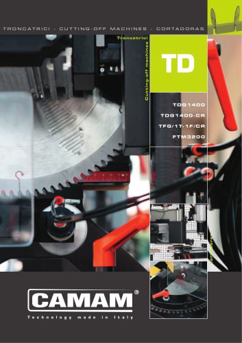 CUTTING-OFF MACHINES - TD series