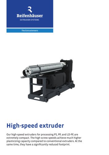 High-speed extruder