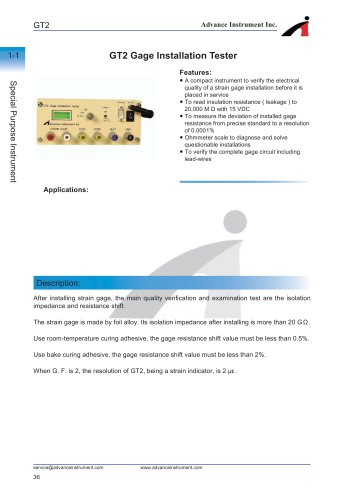 GT2 Gage Installation Tester