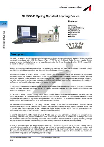 SL SCC-I3 Spring Constant Loading Device