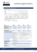 CI23SY-25Y TRANSMETTEURS DE PRESSION PIEZORESISTIFS - 2